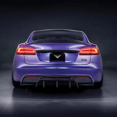 El equipo de cuerpo del estilo Vors Tesla 2013 - 2016 Tesla Model S Spoiler Hood Side Skirt