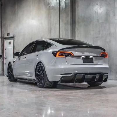 2017 - 2019 MODEL 3 Kit de carrocería Tesla La pala delantera el difusor trasero el spoiler 180mm