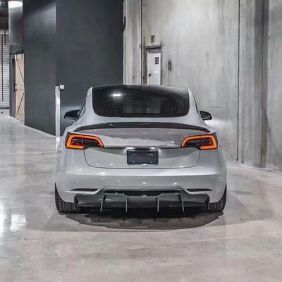 2017 - 2019 MODEL 3 Kit de carrocería Tesla La pala delantera el difusor trasero el spoiler 180mm