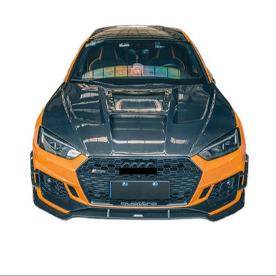 Repuestos de automóviles para Audi A5 S5 RS5 Capó de fibra de carbono A5 S5 RS5 Modernizado Capó de estilo transparente Portón del motor