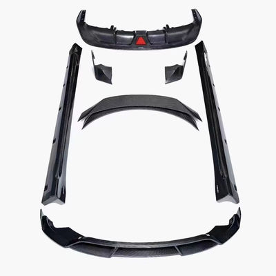 Fibra de carbono Tesla Modelo 3 Kit de cuerpo Nueva reparación de la falda lateral de Tesla Difusor de labios delantero