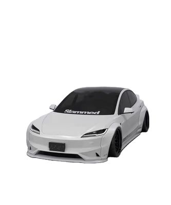 2020- Kit de cuerpo de Tesla Resina Fibra LB Estilo Tesla Modelo 3 Spoiler Difusor de labios delantero