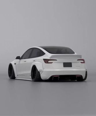 2020- Kit de cuerpo de Tesla Resina Fibra LB Estilo Tesla Modelo 3 Spoiler Difusor de labios delantero