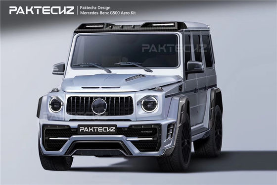 Repuestos de automóviles para Mercedes W464 G500 G63 Kit de carrocería W464 G500 G63 Modernizado estilo Paktechz Frente y trasero capó del parachoques