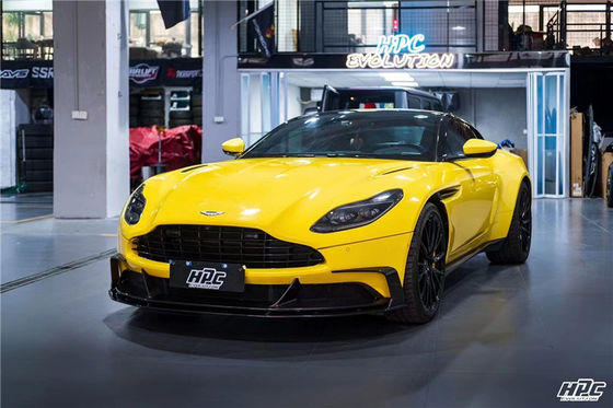 Para el Aston Martin DB11 Fibra de carbono Kit de cuerpo DB11 Modernizado estilo PK Fibra de carbono delantera del difundidor de labios Spoiler Hood