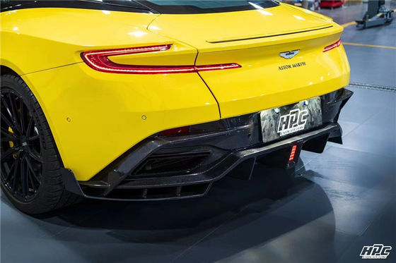 Para el Aston Martin DB11 Fibra de carbono Kit de cuerpo DB11 Modernizado estilo PK Fibra de carbono delantera del difundidor de labios Spoiler Hood
