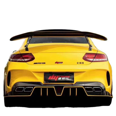 Repuestos de automóviles para Mercedes C63 Coupé Spoiler de fibra de carbono W205 C63 C63S Spoiler de cola GT mejorado de estilo IMP