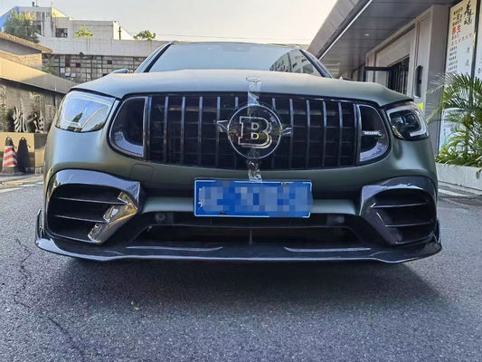 Para Mercedes-Benz GLC63 Kit de cuerpo de fibra de carbono GLC63 Upgraded Bs Style Fibra de carbono delantera del difundidor de labios