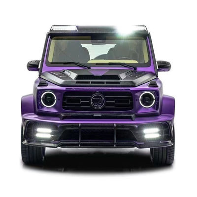 Para Mercedes W464 G500 G63 Kit de carrocería de fibra de carbono W464 Modernizado MSY P920 Estilo delantero y trasero