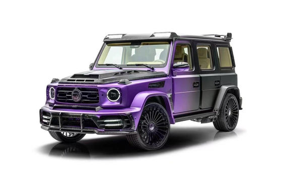 Para Mercedes W464 G500 G63 Kit de carrocería de fibra de carbono W464 Modernizado MSY P920 Estilo delantero y trasero
