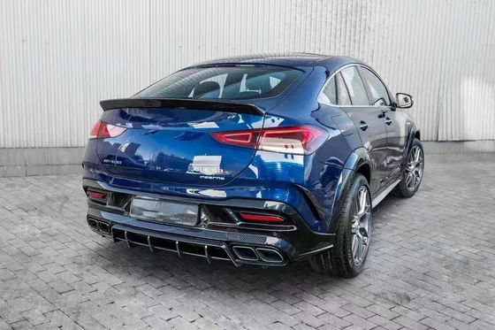 Para Mercedes-Benz GLE COUPE Kit de cuerpo de fibra de carbono GLE COUPE actualizaciones de estilo superior Fibra de carbono delantera de labio difusor widebody Kit