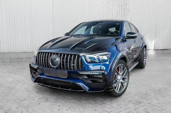 Para Mercedes-Benz GLE COUPE Kit de cuerpo de fibra de carbono GLE COUPE actualizaciones de estilo superior Fibra de carbono delantera de labio difusor widebody Kit