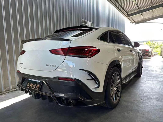 Para el Mercedes-Benz GLE Coupé Kit de cuerpo de fibra de carbono GLE Coupé MSY estilo de fibra de carbono delantero del difundidor de labios