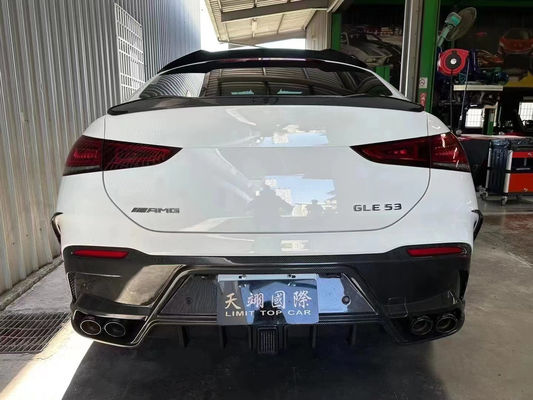 Para el Mercedes-Benz GLE Coupé Kit de cuerpo de fibra de carbono GLE Coupé MSY estilo de fibra de carbono delantero del difundidor de labios