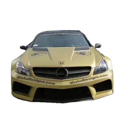 Para Mercedes SL R230 Kit de cuerpo ancho SL R230 Kit de cuerpo ancho mejorado estilo Misha delantero y trasero