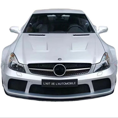 Para Mercedes SL R230 Kit de cuerpo ancho SL R230 Modernizado BS estilo delantero y trasero Bumper Spoiler Widebody Kit