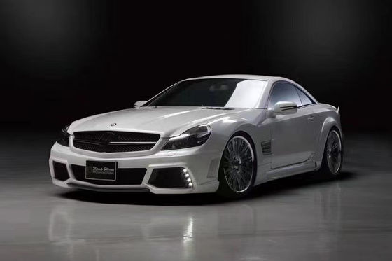 Para Mercedes SL R230 Kit de cuerpo ancho SL R230 Kit de cuerpo ancho de empujones delanteros y traseros de estilo WD mejorado