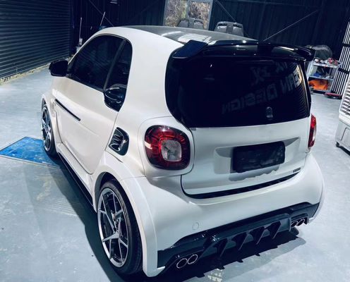 Para Mercedes SMART Kit de cuerpo de fibra de carbono SMART actualiza el estilo MSY de fibra de carbono delantero del difundidor de labios spoiler widebody Kit