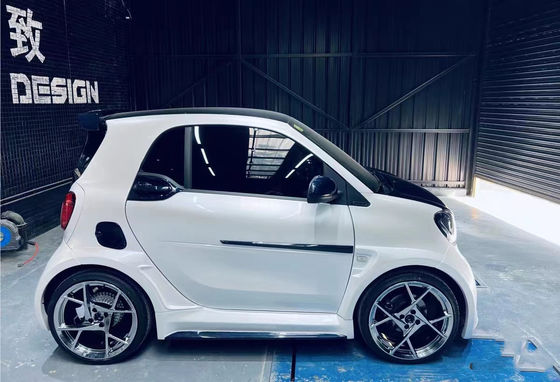 Para Mercedes SMART Kit de cuerpo de fibra de carbono SMART actualiza el estilo MSY de fibra de carbono delantero del difundidor de labios spoiler widebody Kit