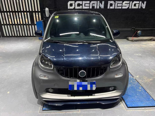 Para Mercedes SMART Kit de cuerpo de fibra de carbono SMART actualiza el estilo MSY de fibra de carbono delantero del difundidor de labios spoiler widebody Kit
