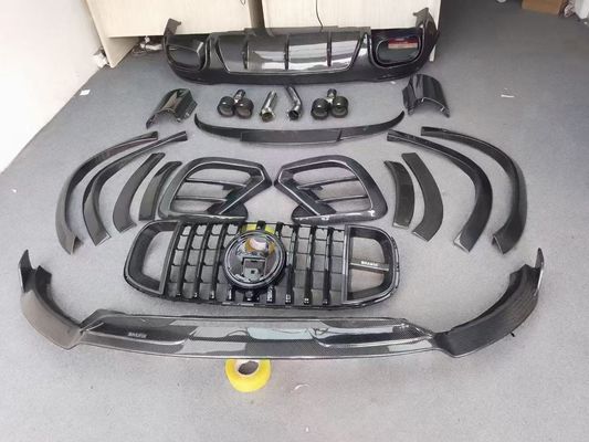 Para el Mercedes X167 GLS450 Kit de cuerpo de fibra de carbono GLS Upgrade BS estilo delantero de labio difusor spoiler widebody Kit