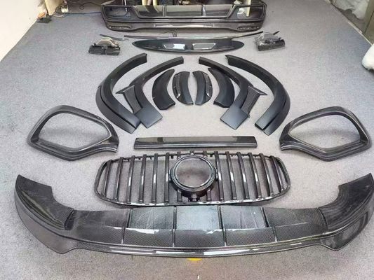 X167 GLS450 Mercedes Benz Body Kit LD Estilo Fibra de Carbono Spoiler de la boca con capucha