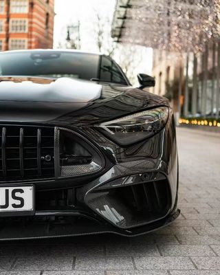 SL63 Mercedes Benz SL Body Kit 2015 - 2016 BS Style Hood Spoiler Difusor de labios delantero